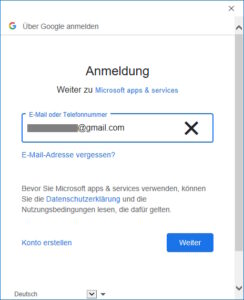 Die sichere Webanmeldung bei Google